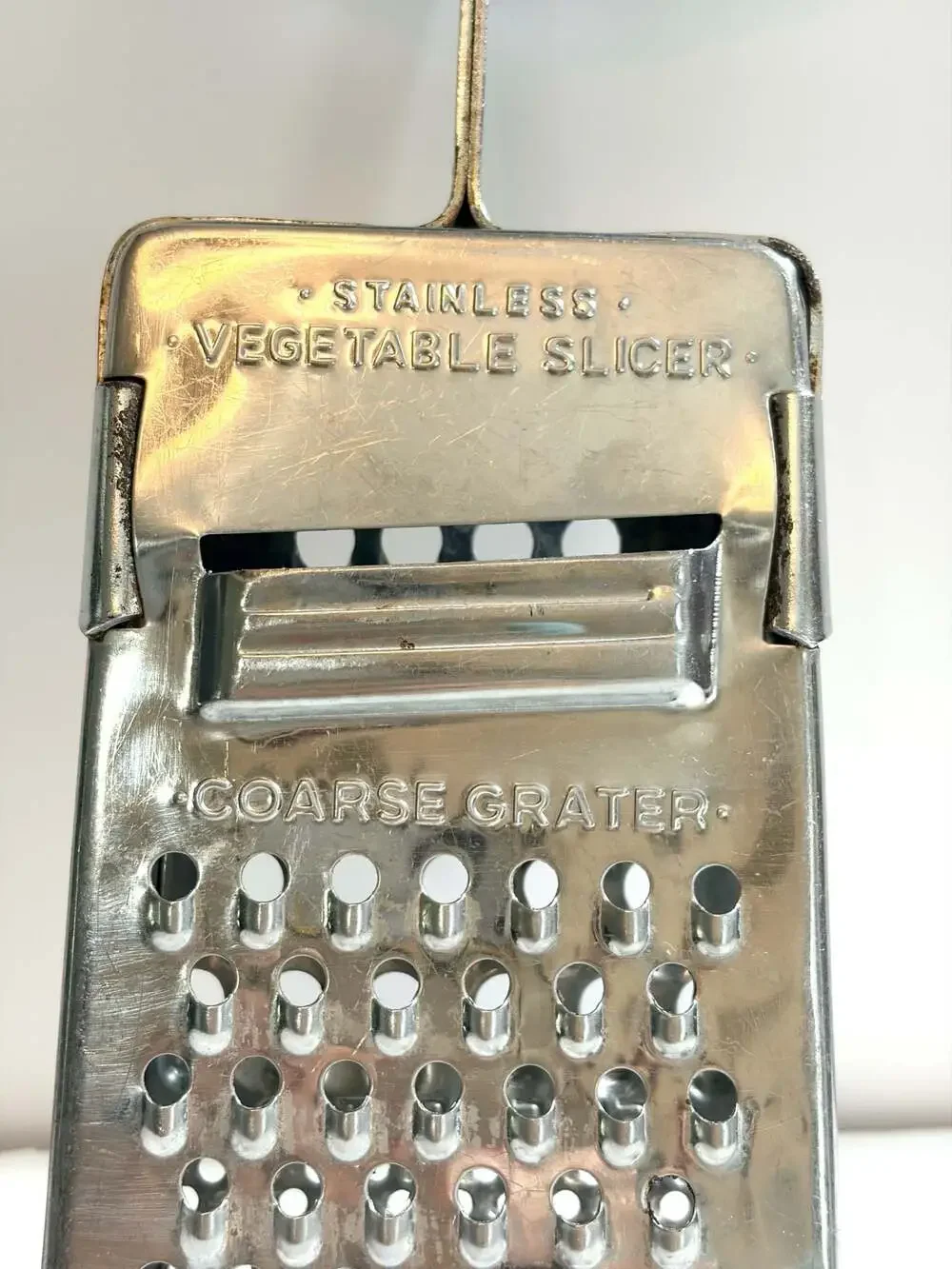 Vtg. Stainless Vegetable Slicer, Coarse Grater, Fine Grater, Chopper & Mincer
